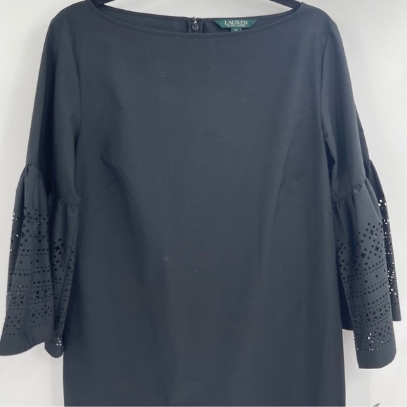 LAUREN RALPH LAUREN Womens Laser fit Bell Sleeves Cocktail Dress Size 10 Nwt - Picture 6 of 9
